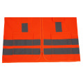 Hi-Vish-Orange Reflective X-Back-Sicherheitsweste